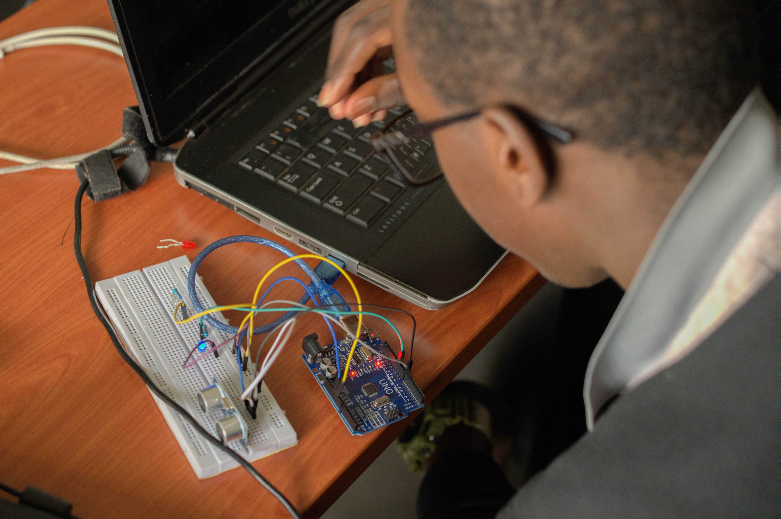 student-electronics-lesson